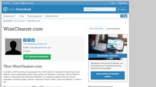 
                            7. WiseCleaner.com | heise Download