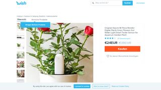 
                            13. Wish | Original Xiaomi Mi Flora Monitor Digital Plants Grass Flowers ...