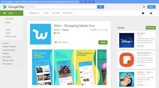 
                            4. Wish - Shopping Made Fun - Apps on Google Play