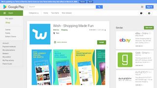 
                            10. Wish - Smart Shoppen & Sparen – Apps bei Google Play