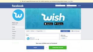 
                            4. Wish.com - Product/Service | Facebook - 257 Reviews - 5 Photos
