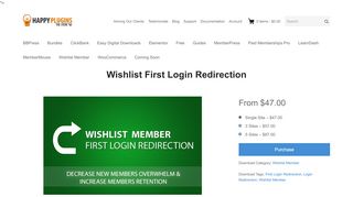 
                            11. Wishlist First Login Redirection - Happy Plugins Store - Plugins ...