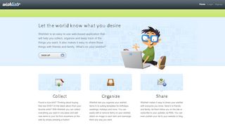 
                            3. Wishlistr: Create a wishlist and share it with the world