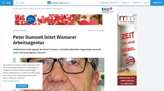 
                            9. Wismar - Peter Dumonti leitet Wismarer Arbeitsagentur – OZ - Ostsee ...