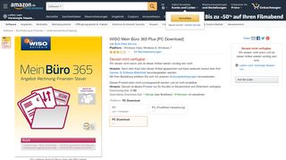 
                            13. WISO Mein Büro 365 Plus [PC Download]: Amazon.de: Software