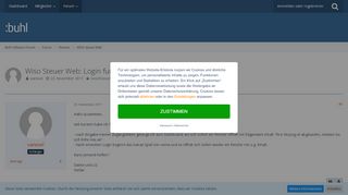 
                            1. Wiso Steuer Web: Login funktioniert nicht - Buhl