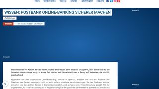
                            9. Wissen: Postbank Online-Banking sicherer machen - Allround-PC.com