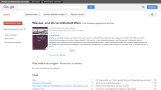 
                            8. Wissens- und Universitätsstadt Wien: Eine Entwicklungsgeschichte ...