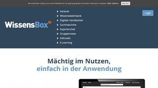 
                            2. WissensBox > Infos & Login