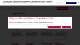 
                            3. Wissenscenter | Johnson and Johnson Vision Care