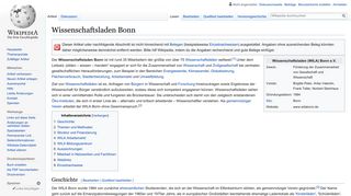 
                            11. Wissenschaftsladen Bonn – Wikipedia