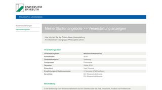 
                            9. Wissenschaftstheorie I - Universität Bayreuth // Fachgruppe ...