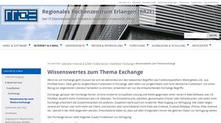 
                            10. Wissenswertes zum Thema Exchange › Regionales Rechenzentrum ...