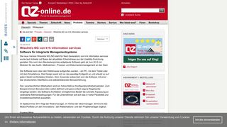 
                            10. WissIntra NG von k+k information services | QZ-online.de