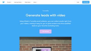 
                            2. Wistia Turnstile Email Collector - Generate Leads with Video