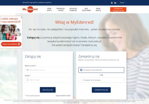 
                            1. Witaj w MyEdenred | MyEdenred