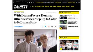 
                            4. With DramaFever Gone, Viki and Kocowa Move to Nab K-Drama ...