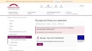 
                            1. With login - Swedish Migration Agency - Migrationsverket