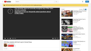 
                            5. With New Update still Cant Log In | Cereal Soup. - YouTube