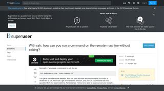 
                            10. With ssh, how can you run a command on the remote machine without ...