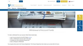 
                            3. Withdrawal Methods - Managed Forex Accounts | CM Trading
