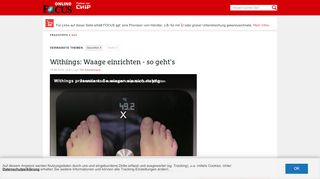 
                            13. Withings: Waage einrichten - so geht's | FOCUS.de