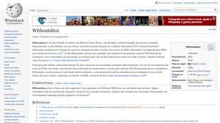 
                            9. Withoutabox – Wikipédia, a enciclopédia livre