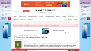 
                            10. WITS (and other universities) policy on Wifi use | MyBroadband