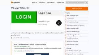 
                            12. Wits Login Williamsville