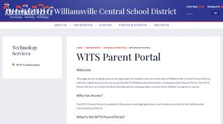 
                            2. WITS Parent Portal - Williamsville Central School District