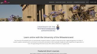 
                            7. Wits University Online Short Courses - GetSmarter