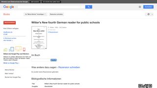 
                            10. Witter's New fourth German reader for public schools