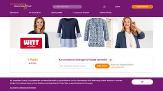 
                            10. WittWeiden online kaufen & Punkte sammeln | DeutschlandCard