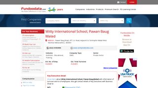 
                            10. Witty International School, Pawan Baug Malad, Mumbai | Company ...