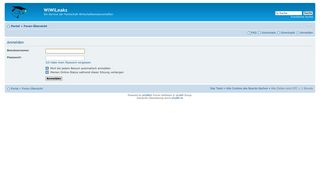
                            1. WiWiLeaks • Persönlicher Bereich • Anmelden