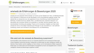 
                            12. ᐅ wiwiweb.de Erfahrungen aus 32 Bewertungen » 4.7/5 im Test