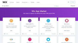 
                            3. Wix App Market | Integra poderosas y útiles apps | Wix.com
