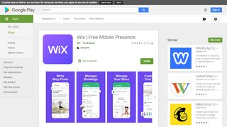 
                            6. Wix - Apps on Google Play