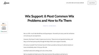 
                            11. Wix Support: 8 Most Common Wix Problems and How to Fix Them ...