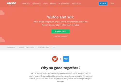 
                            12. Wix | Wufoo