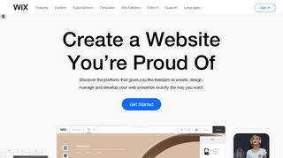 
                            6. Wix.com: Free Website Builder | Create a Free Website
