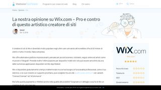 
                            7. Wix.com: la nostra opinione: Il Creatore di Siti Flessibile