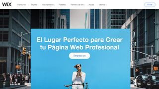 
                            8. Wix.com: Páginas web gratis | Crear una página web gratis