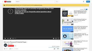 
                            7. Wix.com | Password Protected Pages - YouTube
