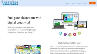 
                            2. Wixie | Online authoring platform for students