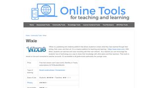 
                            13. Wixie – Online Tools for Teaching & Learning - UMass Blogs