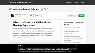 
                            6. ▷ WixStars Casino Mobile App Games, Bonuses, Interface