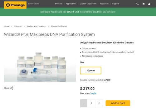 
                            6. Wizard® Plus Maxipreps DNA Purification System