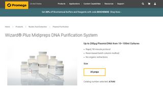 
                            11. Wizard® Plus Midipreps DNA Purification System