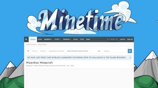 
                            7. Wizardhax Weepcraft | Minetime